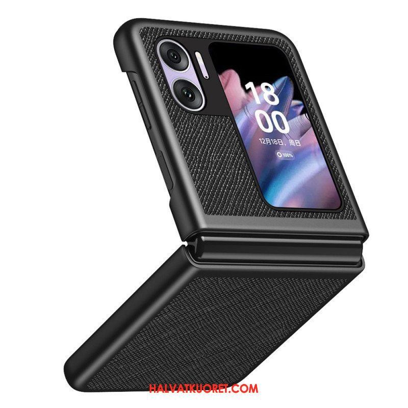 Case Oppo Find N2 Flip Kotelot Flip Teksturoitu Nahkatyyli