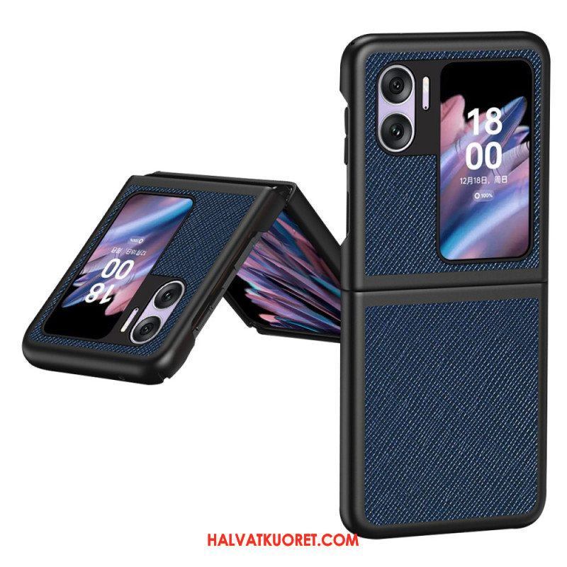 Case Oppo Find N2 Flip Kotelot Flip Teksturoitu Nahkatyyli