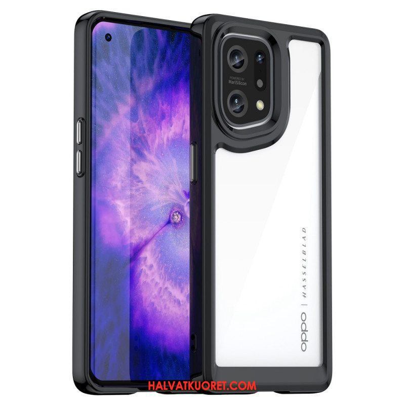 Case Oppo Find X5 Hybridiväriset Reunat