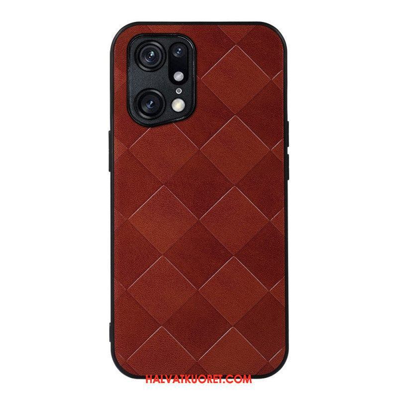 Case Oppo Find X5 Pro Kudottu Rakenne