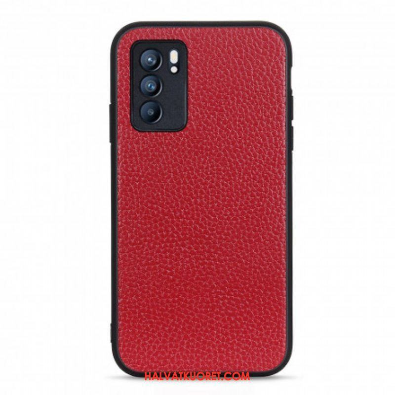 Case Oppo Reno 6 5G Aitoa Litsi-nahkaa