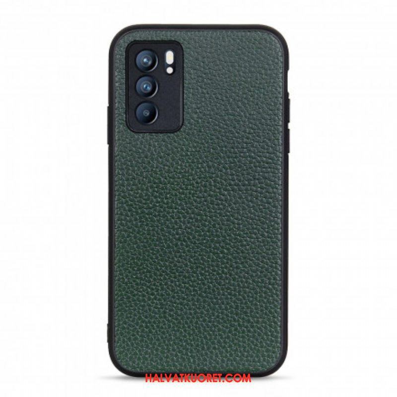 Case Oppo Reno 6 5G Aitoa Litsi-nahkaa