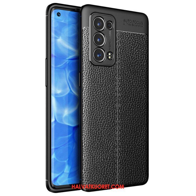 Case Oppo Reno 6 Pro 5G Litchi Double Line Nahka