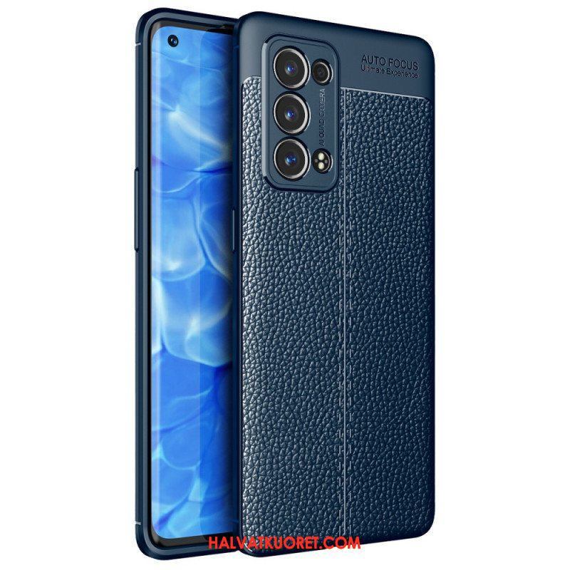 Case Oppo Reno 6 Pro 5G Litchi Double Line Nahka