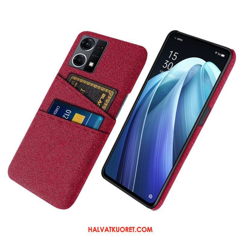 Case Oppo Reno 7 Kangas Korttipidike