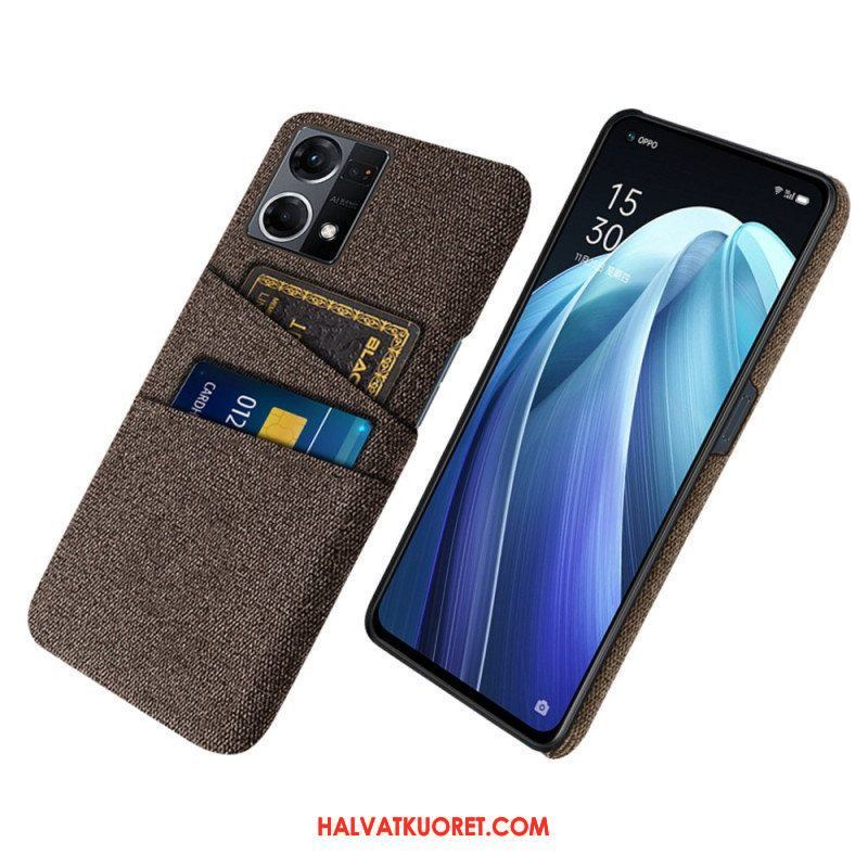 Case Oppo Reno 7 Kangas Korttipidike