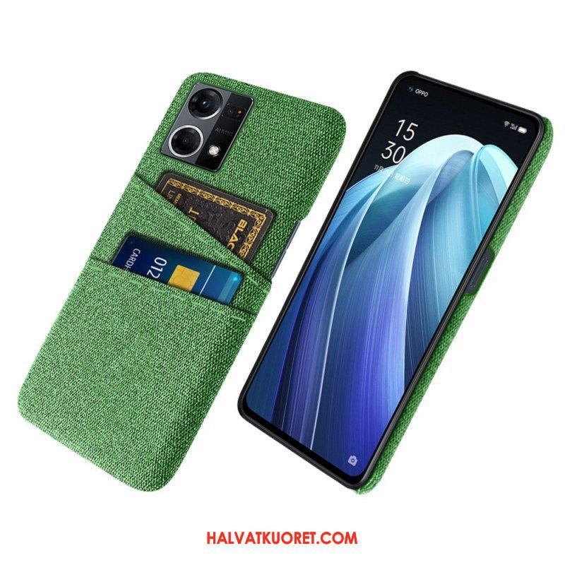 Case Oppo Reno 7 Kangas Korttipidike