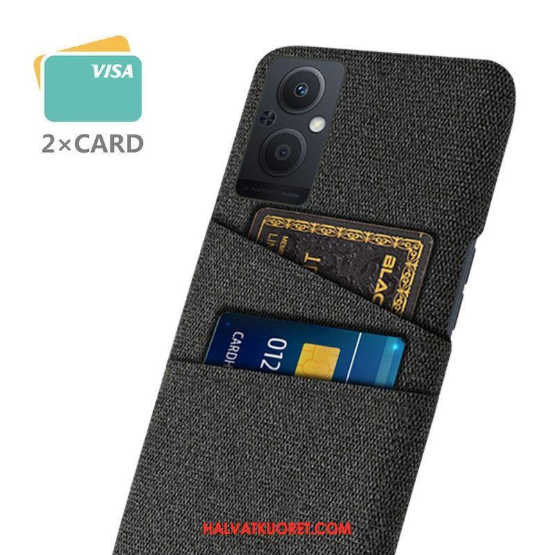 Case Oppo Reno 8 Lite Korttipidikkeen Kangas