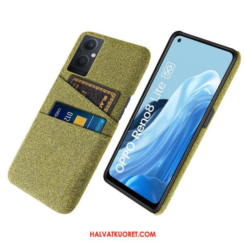 Case Oppo Reno 8 Lite Korttipidikkeen Kangas