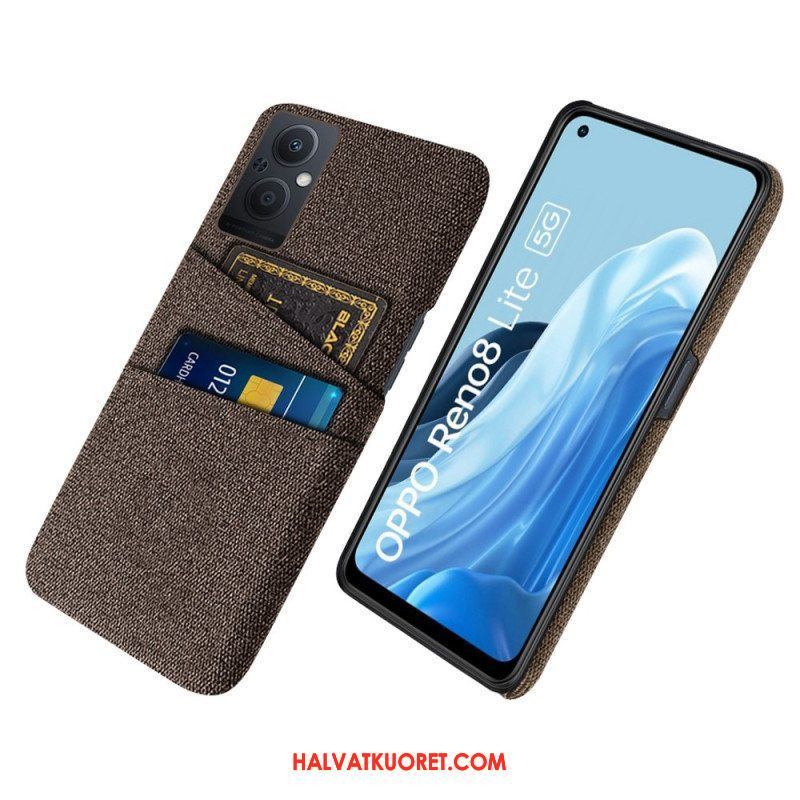 Case Oppo Reno 8 Lite Korttipidikkeen Kangas