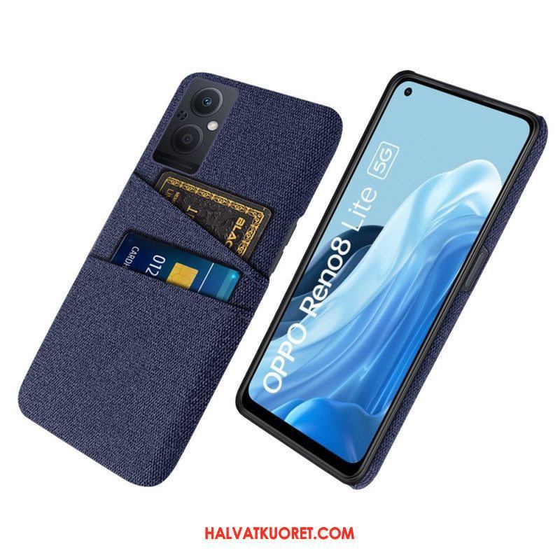 Case Oppo Reno 8 Lite Korttipidikkeen Kangas