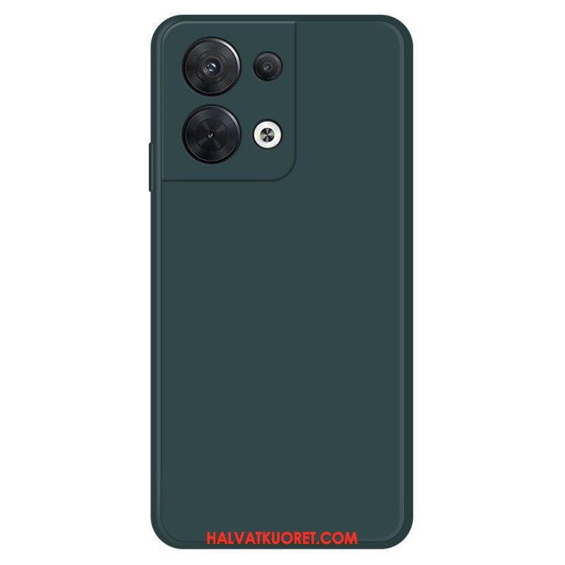 Case Oppo Reno 8 Sisustus Silikonista Mikrokuitua