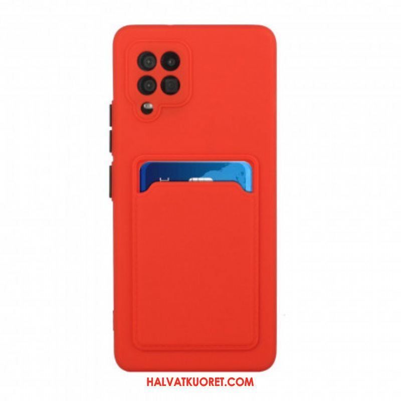 Case Samsung Galaxy M12 / A12 Silikoninen Korttikotelo