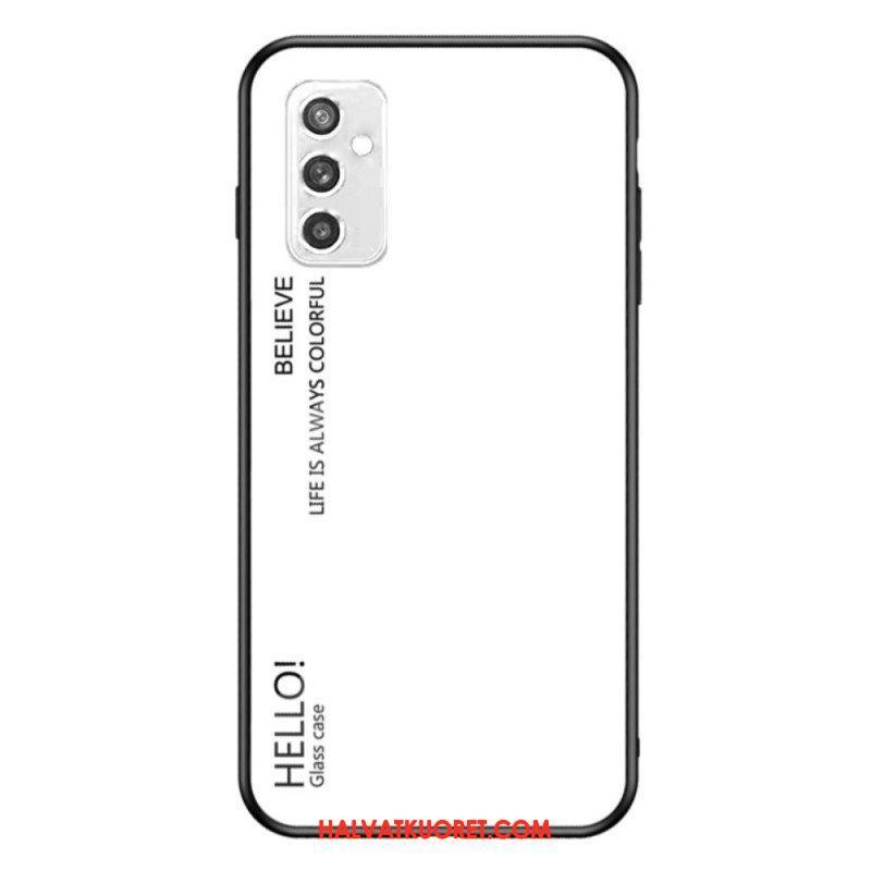 Case Samsung Galaxy M52 5G Karkaistu Lasi Hello