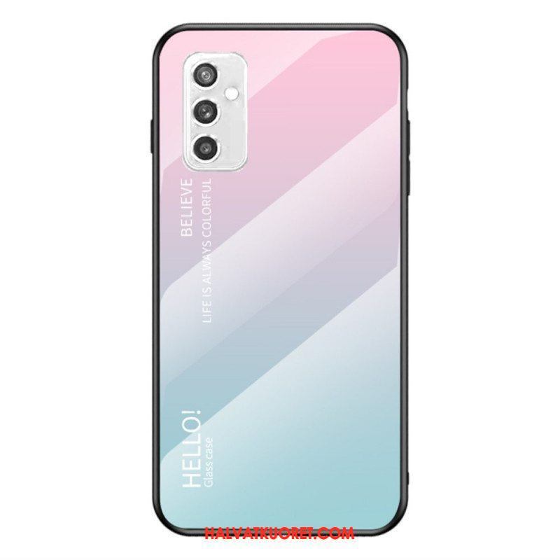 Case Samsung Galaxy M52 5G Karkaistu Lasi Hello