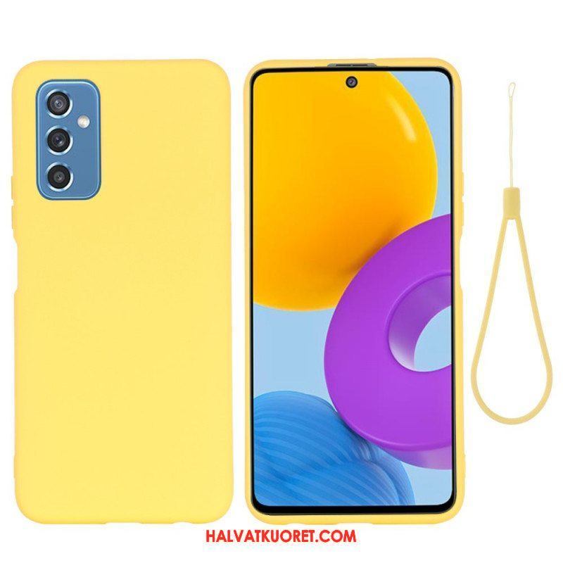 Case Samsung Galaxy M52 5G Suojaketju Kuori Strappy Nestemäinen Silikoni