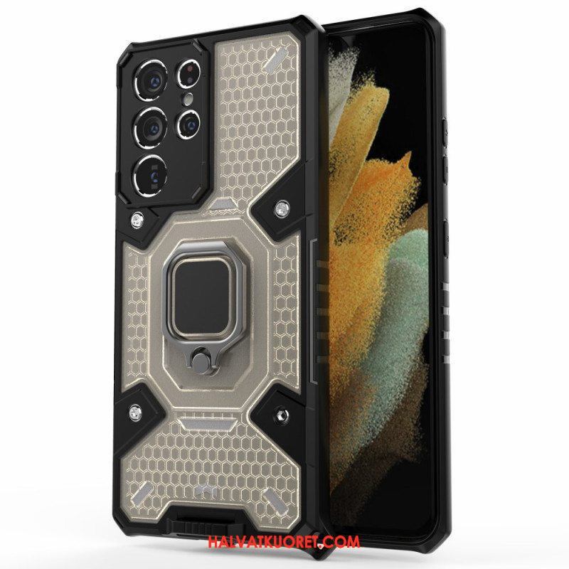 Case Samsung Galaxy S21 Ultra 5G Hunajakenno Renkaalla