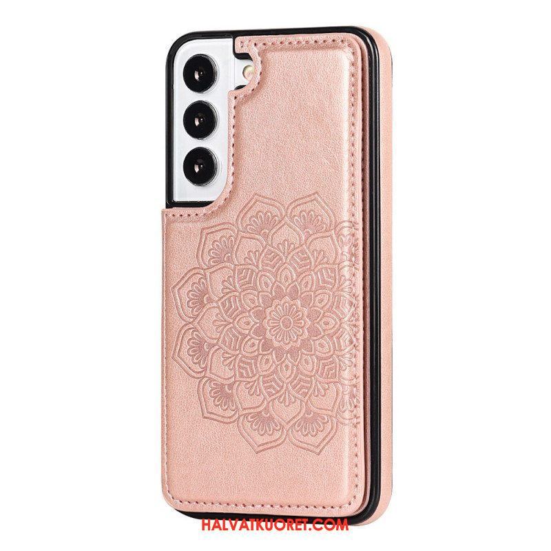 Case Samsung Galaxy S22 5G Mandala Print -korttikotelo