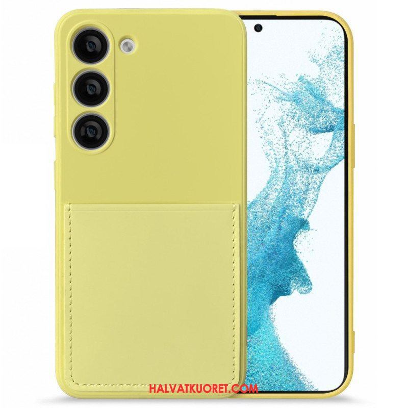 Case Samsung Galaxy S23 5G Nestemäinen Silikonikorttikotelo