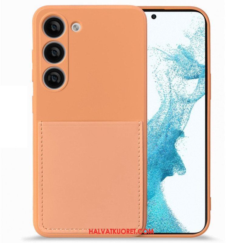 Case Samsung Galaxy S23 5G Nestemäinen Silikonikorttikotelo