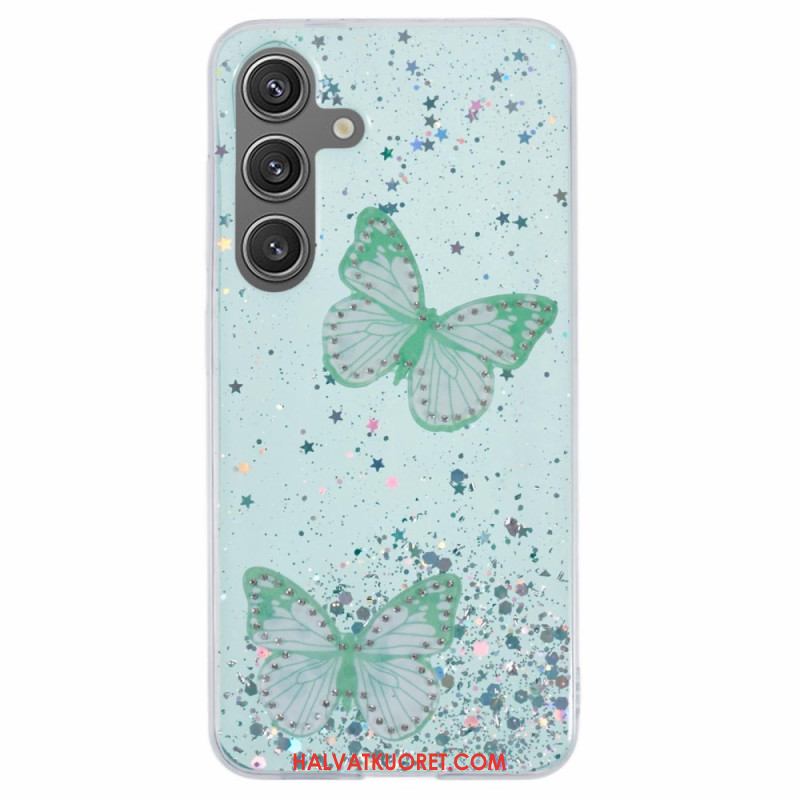 Case Samsung Galaxy S25 Plus 5g Puhelinkuoret Paljetteja Ja Perhosia