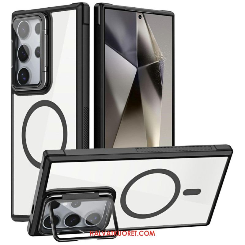 Case Samsung Galaxy S25 Ultra 5g Puhelinkuoret Magsafe-yhteensopiva Sisäänrakennetulla Jalustalla