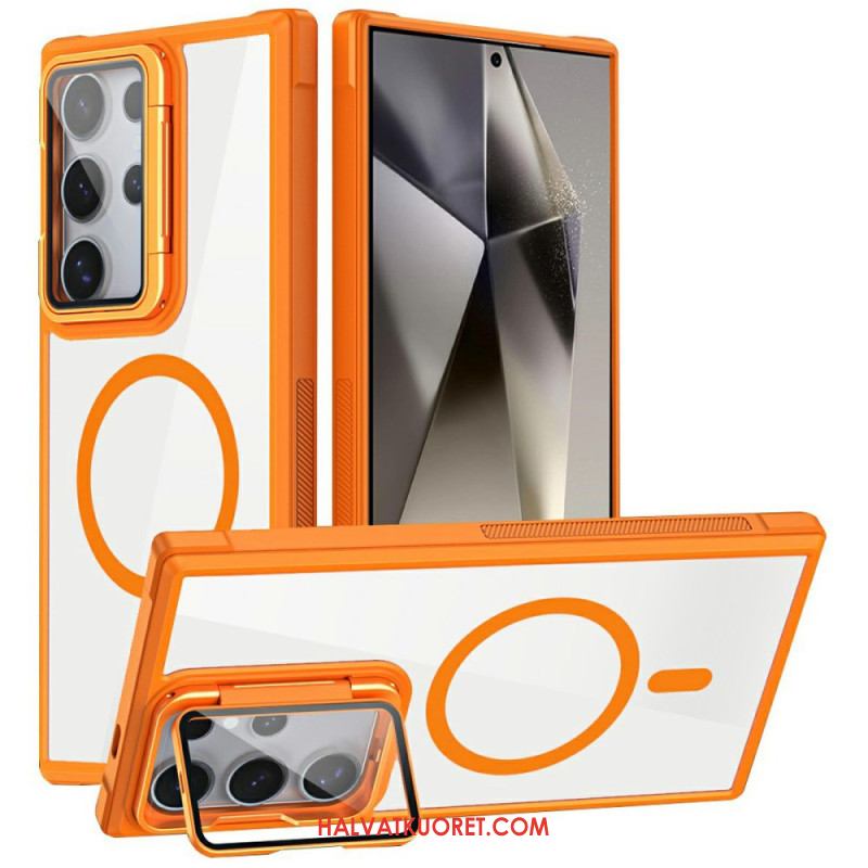 Case Samsung Galaxy S25 Ultra 5g Puhelinkuoret Magsafe-yhteensopiva Sisäänrakennetulla Jalustalla