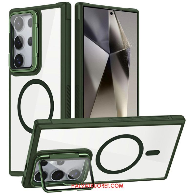 Case Samsung Galaxy S25 Ultra 5g Puhelinkuoret Magsafe-yhteensopiva Sisäänrakennetulla Jalustalla