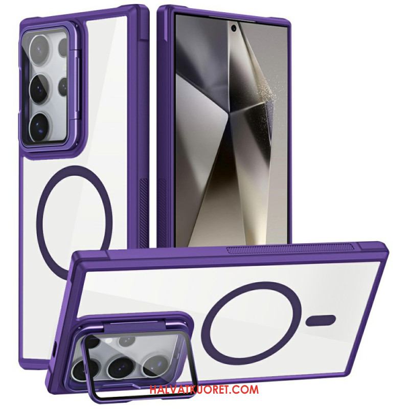 Case Samsung Galaxy S25 Ultra 5g Puhelinkuoret Magsafe-yhteensopiva Sisäänrakennetulla Jalustalla
