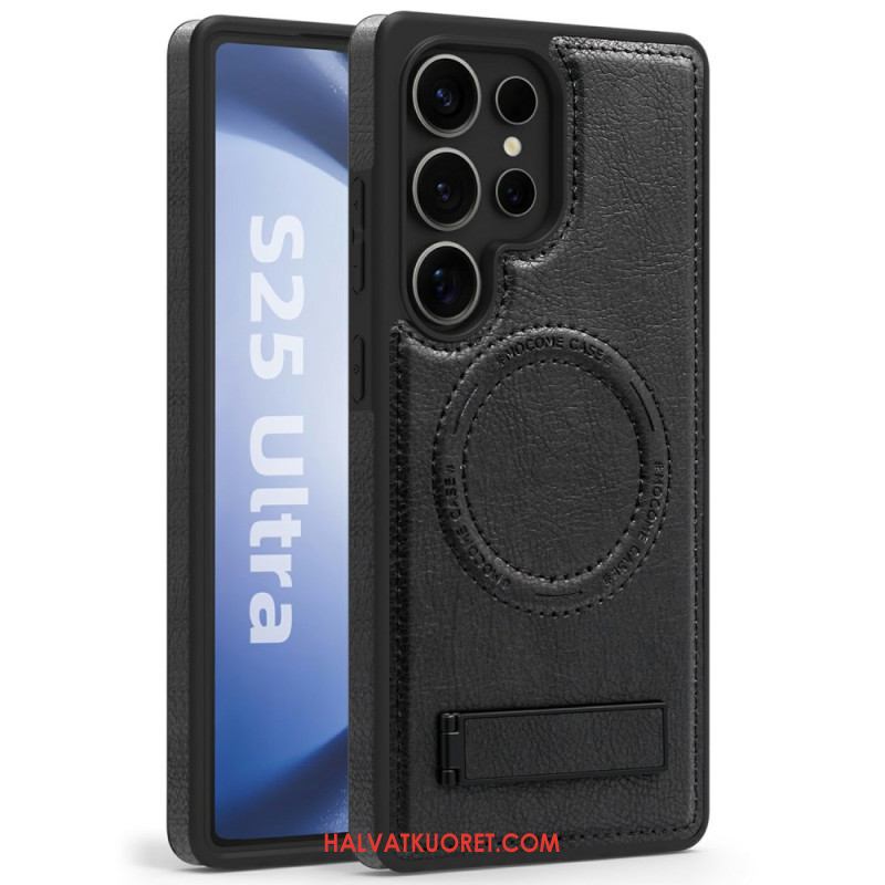 Case Samsung Galaxy S25 Ultra 5g Puhelinkuoret Nahkakuvio Yhteensopiva Magsafen Kanssa