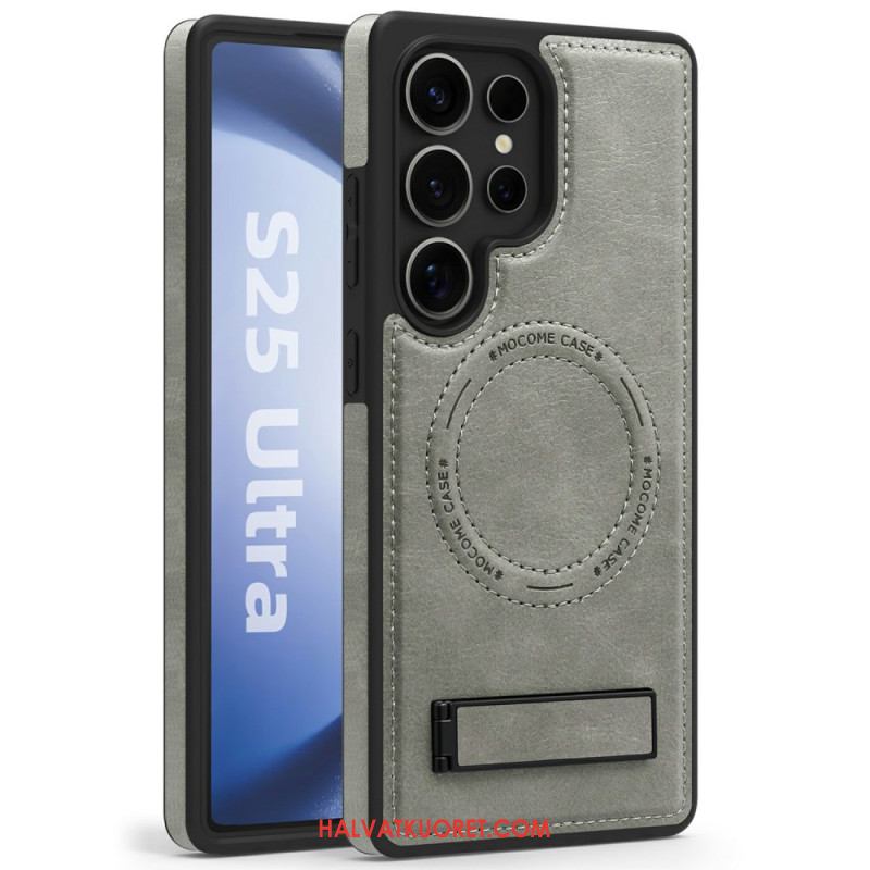 Case Samsung Galaxy S25 Ultra 5g Puhelinkuoret Nahkakuvio Yhteensopiva Magsafen Kanssa