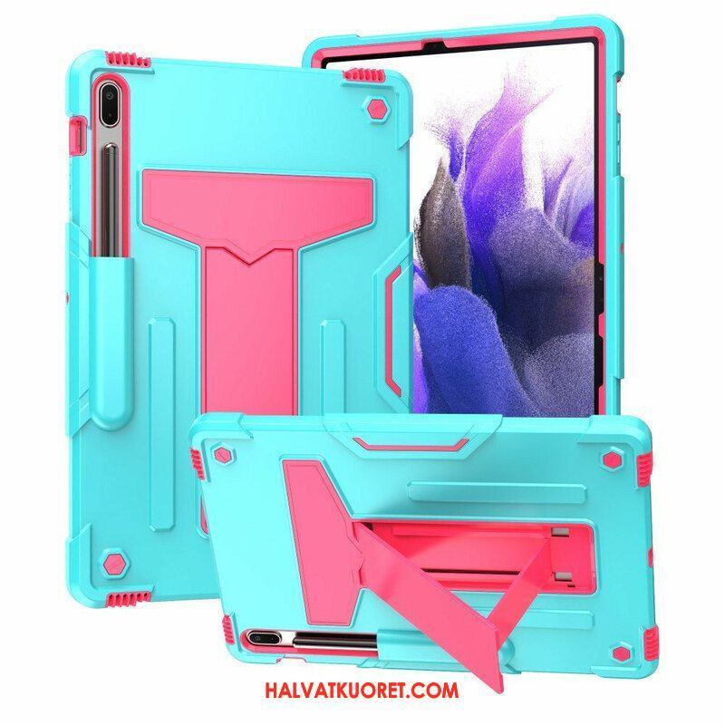 Case Samsung Galaxy Tab S7 FE Kestävä Kokoontaitettava Teline