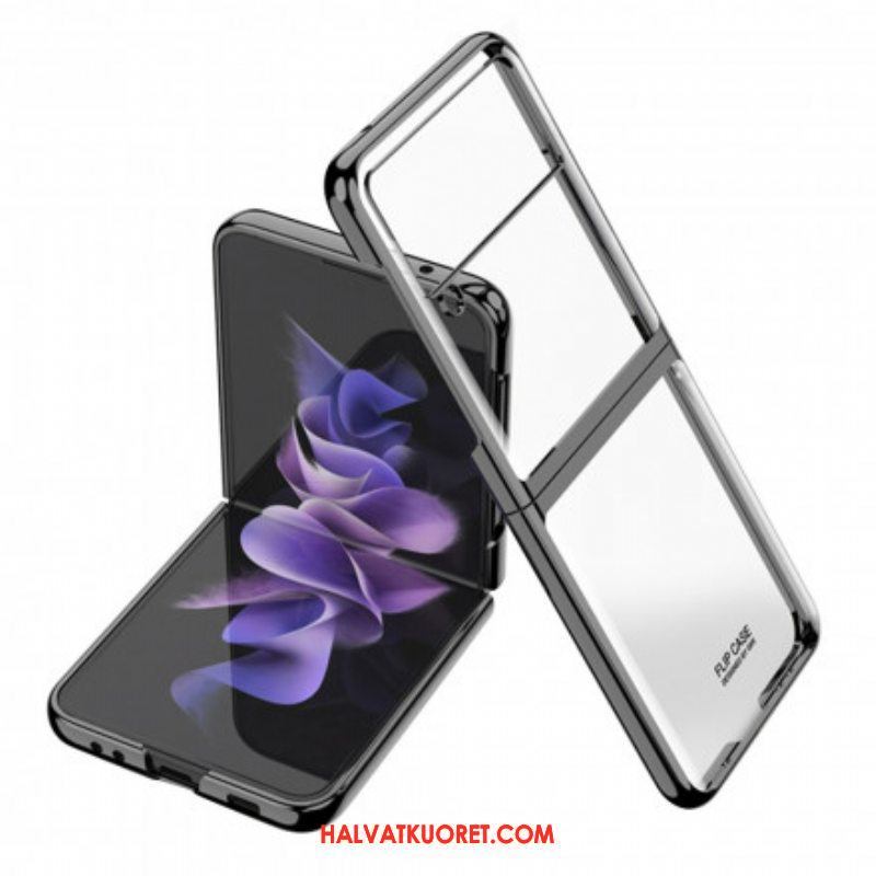 Case Samsung Galaxy Z Flip 3 5G Kotelot Flip Metallistyyliset Reunat