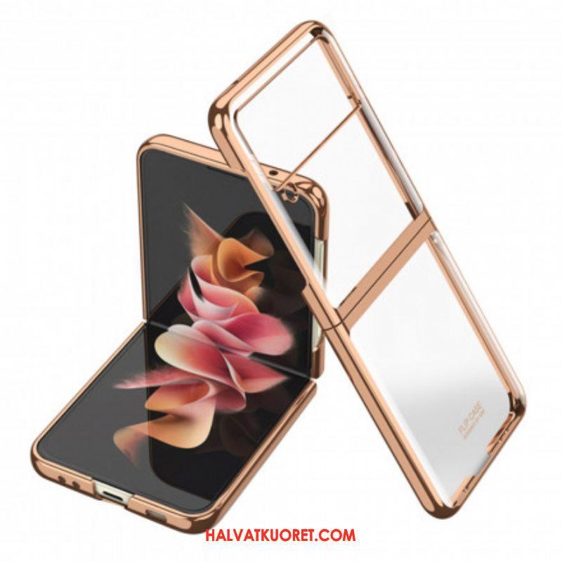 Case Samsung Galaxy Z Flip 3 5G Kotelot Flip Metallistyyliset Reunat