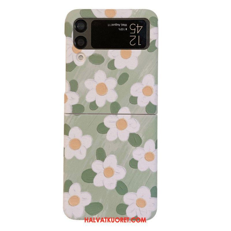 Case Samsung Galaxy Z Flip 4 Kotelot Flip Kauniita Kukkia