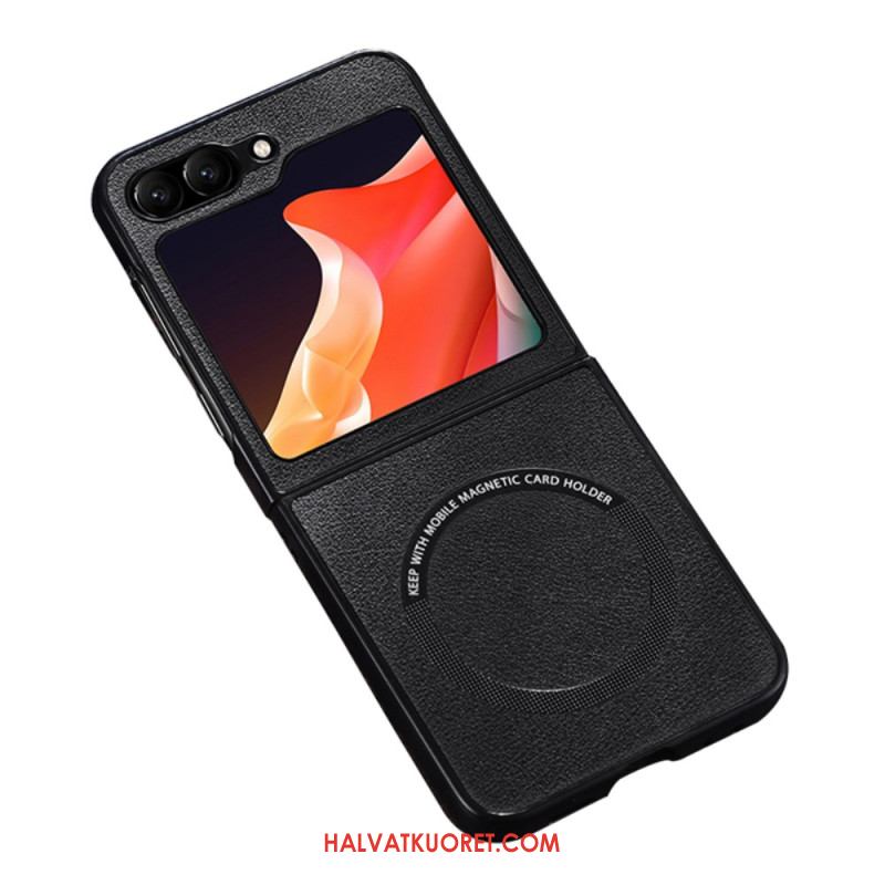 Case Samsung Galaxy Z Flip 7 Fe Puhelinkuoret Nahkaefekti Magsafe-yhteensopiva