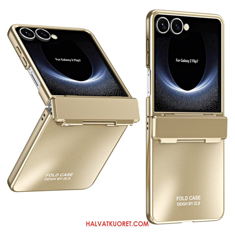 Case Samsung Galaxy Z Flip 7 Puhelinkuoret Metallinen Efekti Saranalla