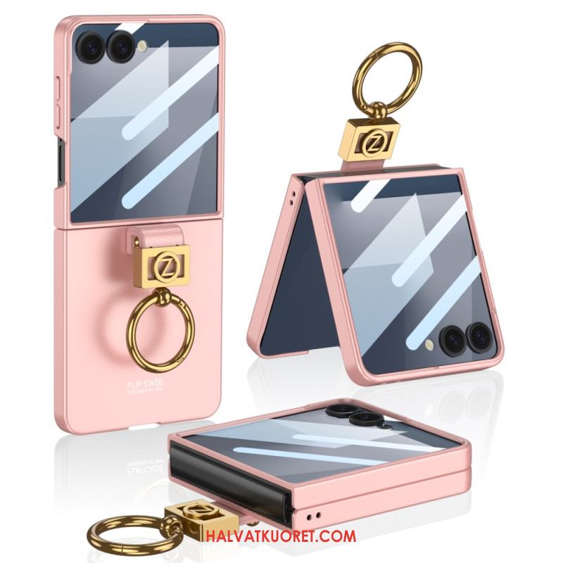 Case Samsung Galaxy Z Flip 7 Puhelinkuoret Sormusteline Ja Näytönsuoja Gkk