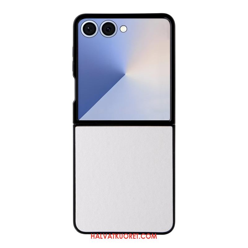 Case Samsung Galaxy Z Flip 7 Puhelinkuoret Yksivärinen Nahkaefekti