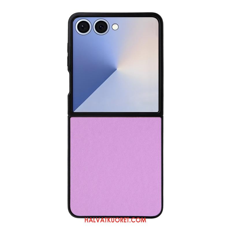 Case Samsung Galaxy Z Flip 7 Puhelinkuoret Yksivärinen Nahkaefekti