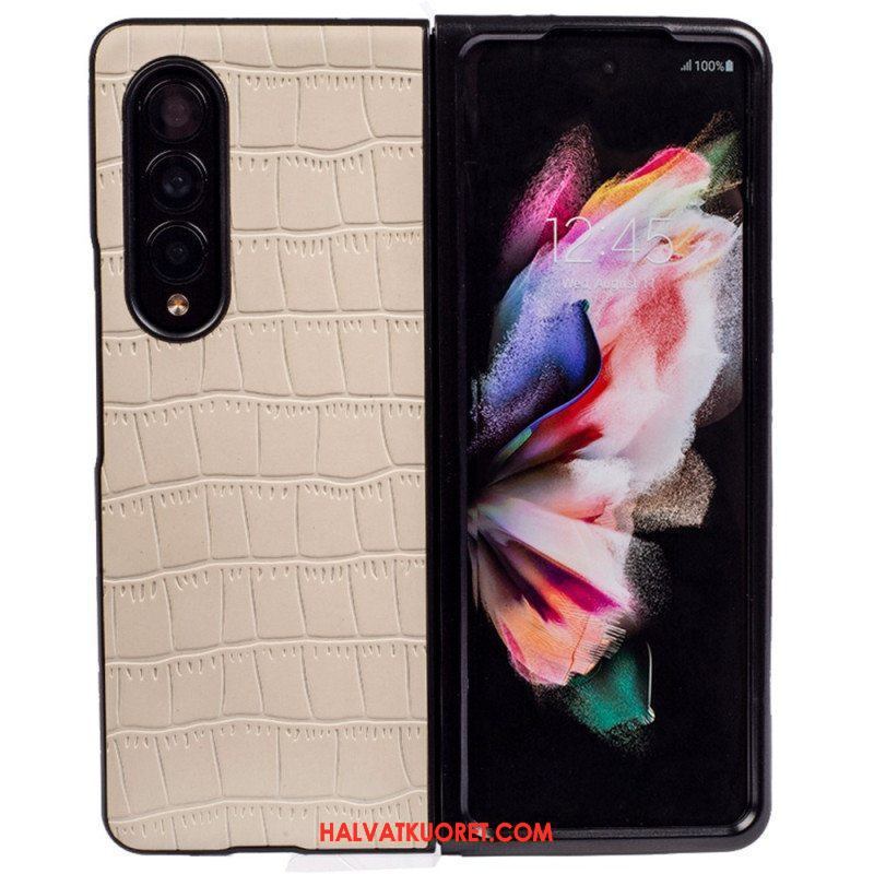 Case Samsung Galaxy Z Fold 4 Kohokuvioitu Krokotiili