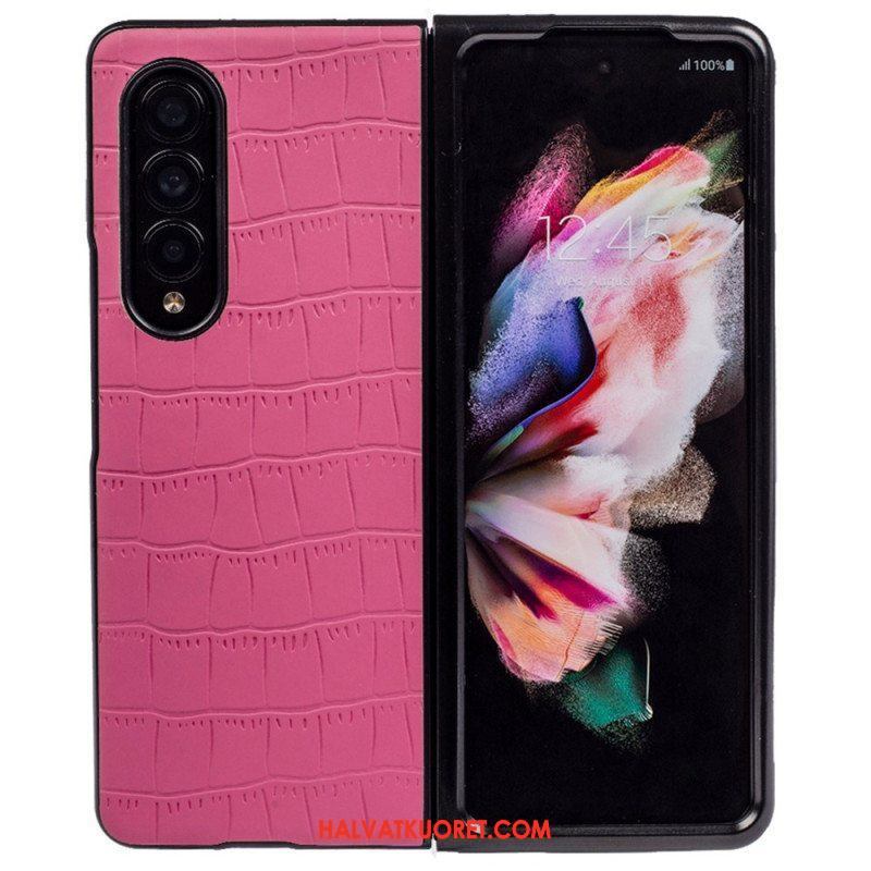 Case Samsung Galaxy Z Fold 4 Kohokuvioitu Krokotiili