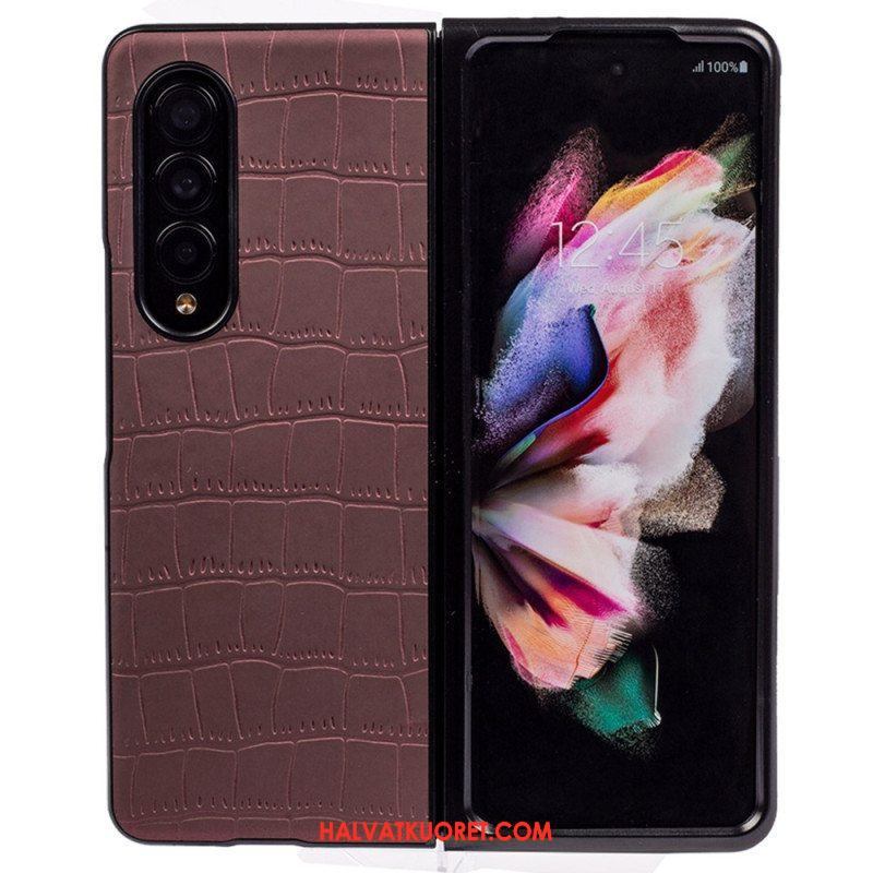 Case Samsung Galaxy Z Fold 4 Kohokuvioitu Krokotiili