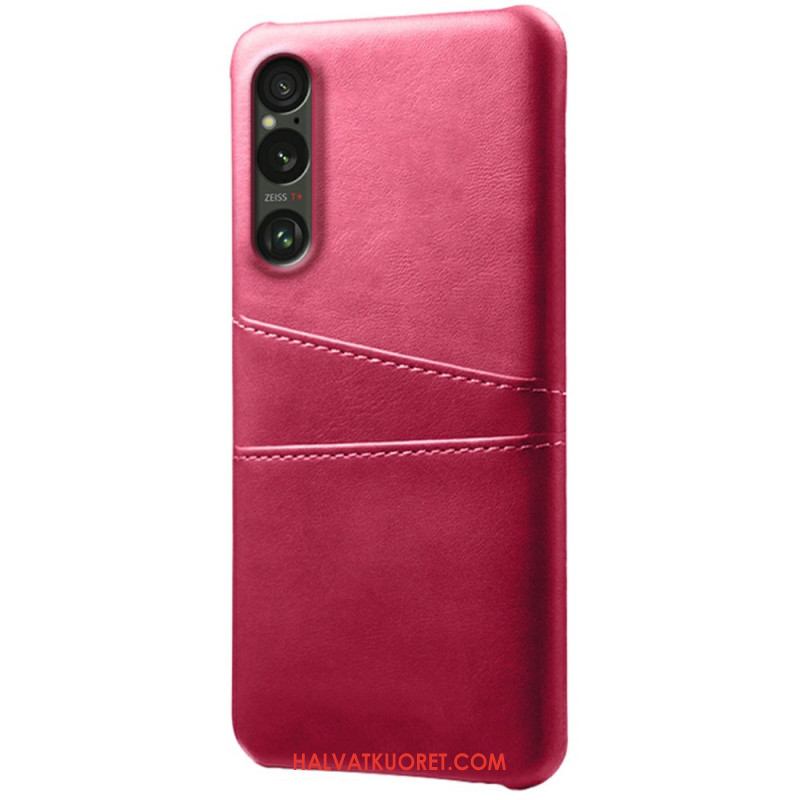 Case Sony Xperia 1 Vii Puhelinkuoret Nahkaefektikorttikotelo