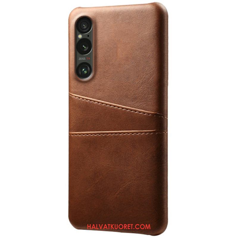 Case Sony Xperia 1 Vii Puhelinkuoret Nahkaefektikorttikotelo