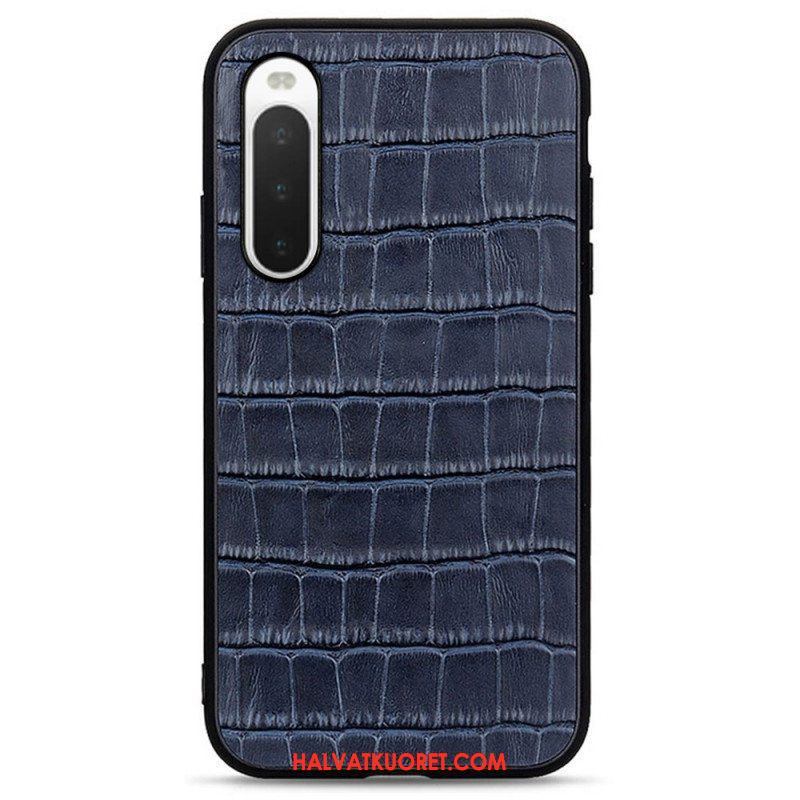 Case Sony Xperia 10 IV Aito Crocodile Texture -nahka