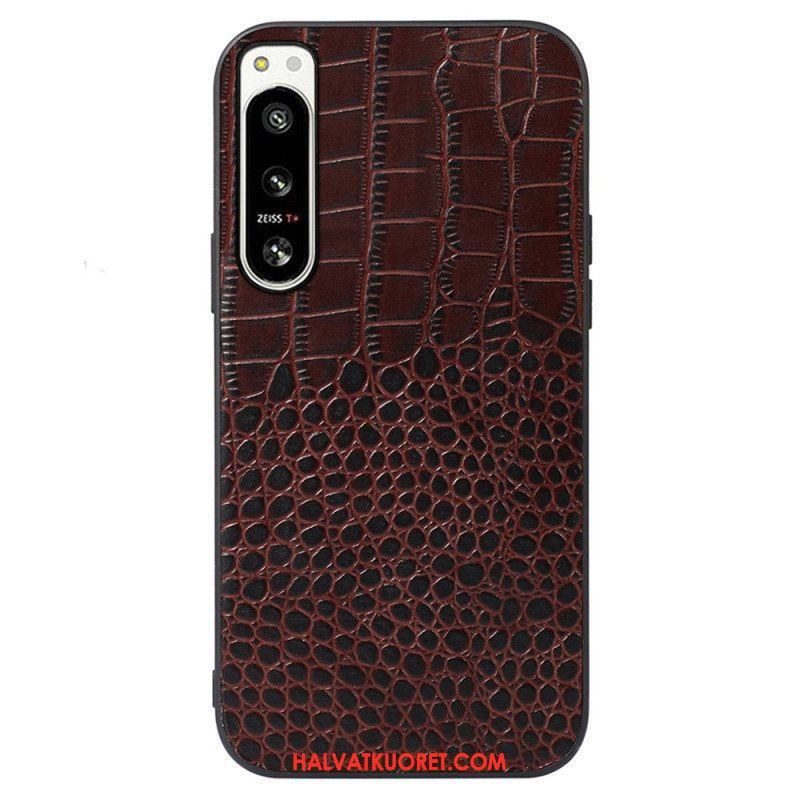 Case Sony Xperia 5 IV Aito Crocodile Texture -nahka