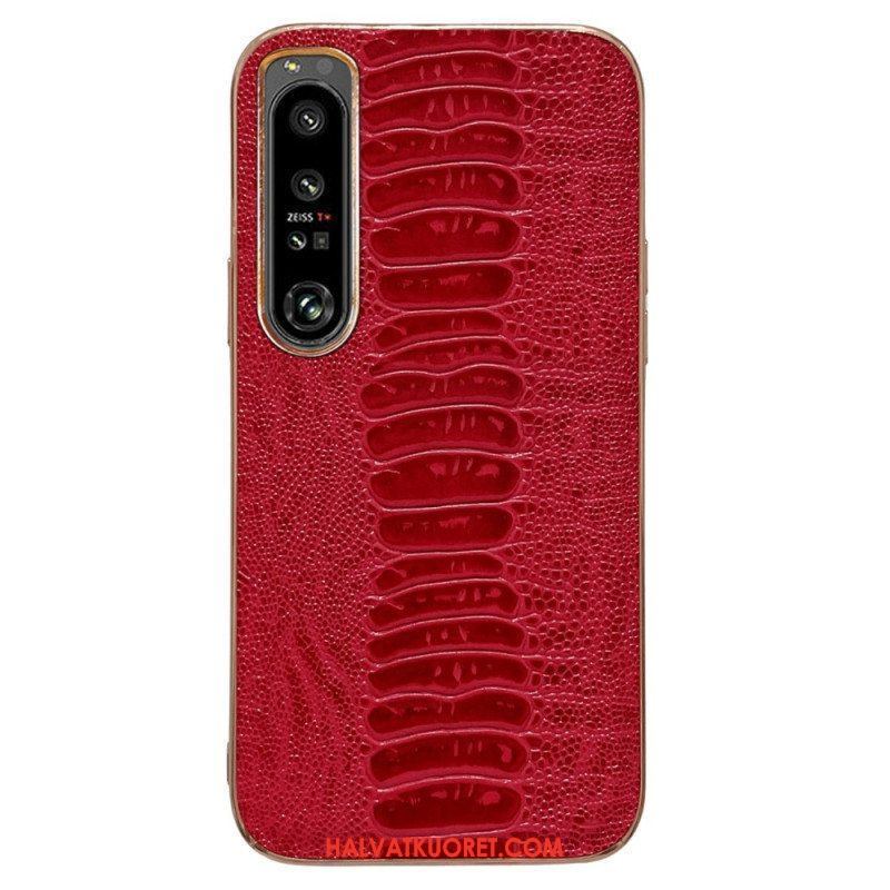 Case Sony Xperia 5 IV Crocodile Style Aitoa Nahkaa