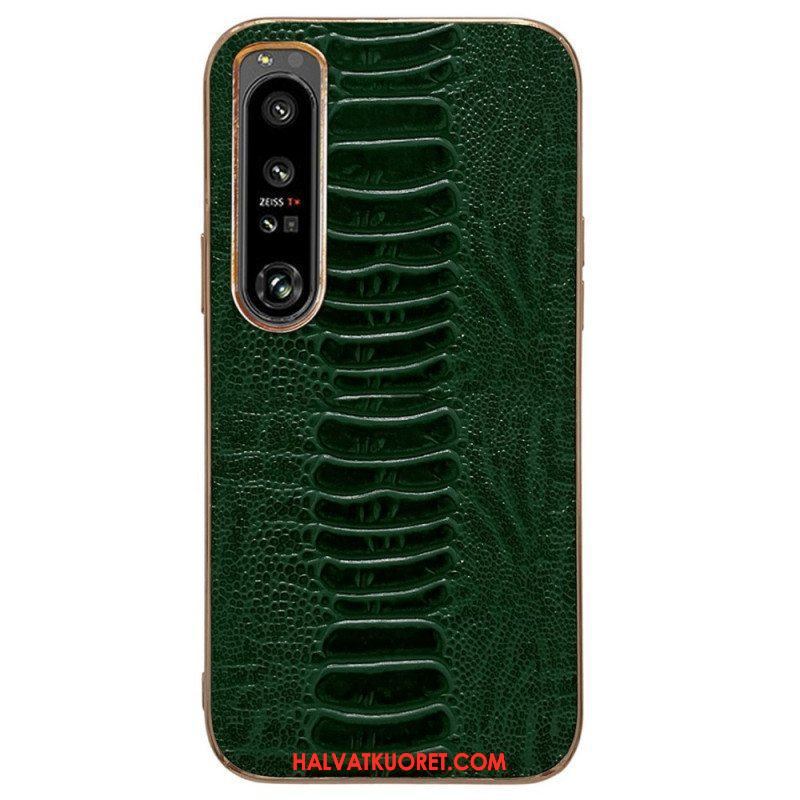 Case Sony Xperia 5 IV Crocodile Style Aitoa Nahkaa