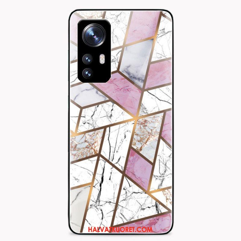 Case Xiaomi 12 / 12X Geometria Marmori Karkaistu Lasi